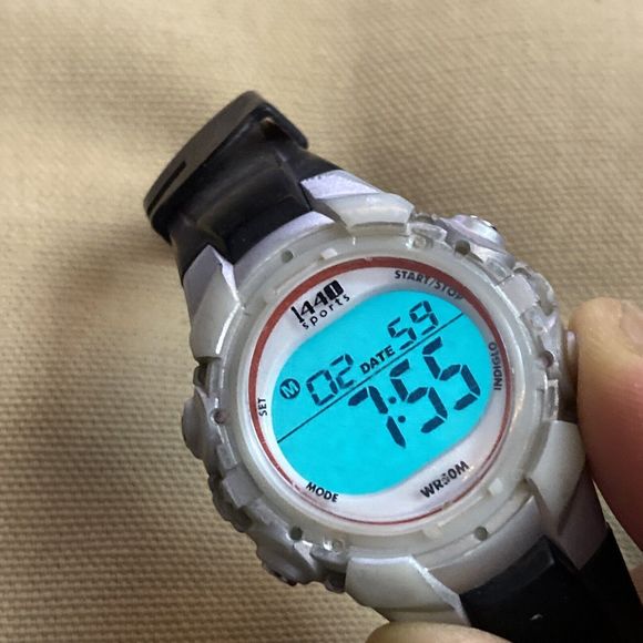 Timex Accessories Timex 44 Sports Lady 50m Silver Black